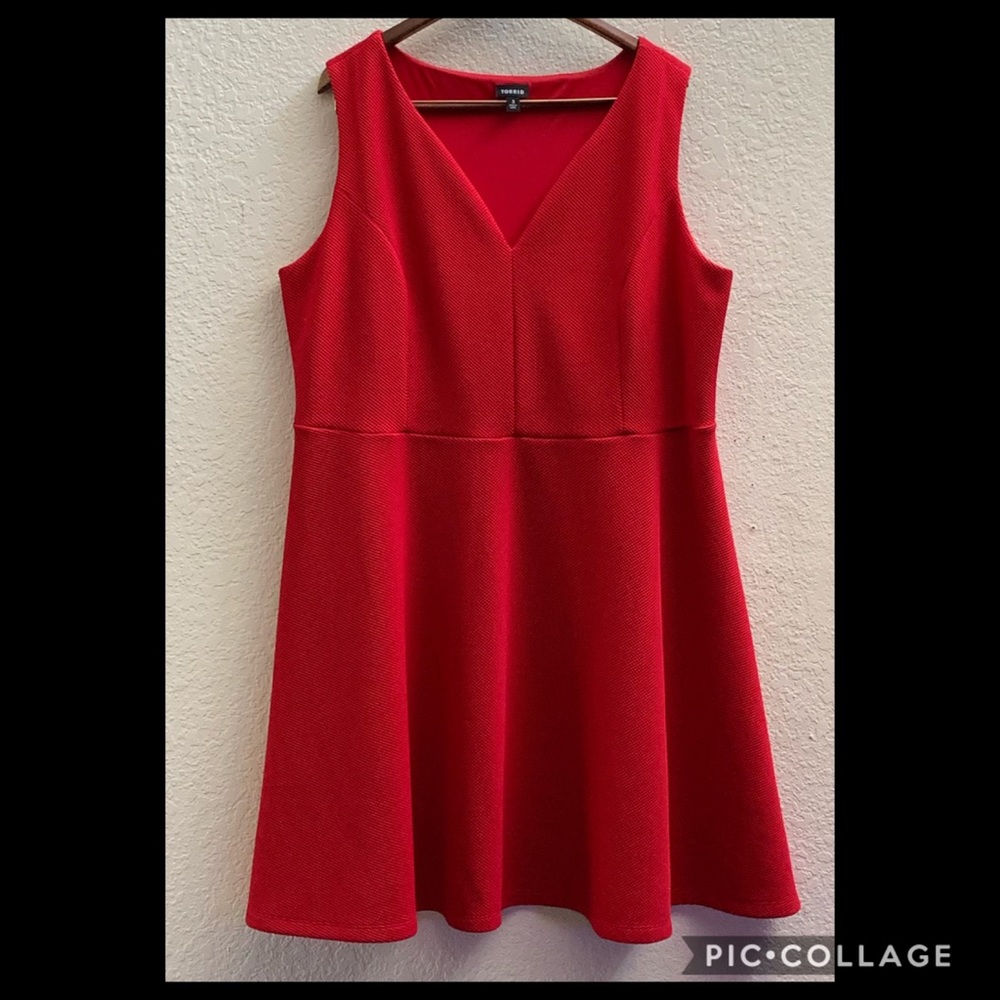 Torrid Red Textured Dress